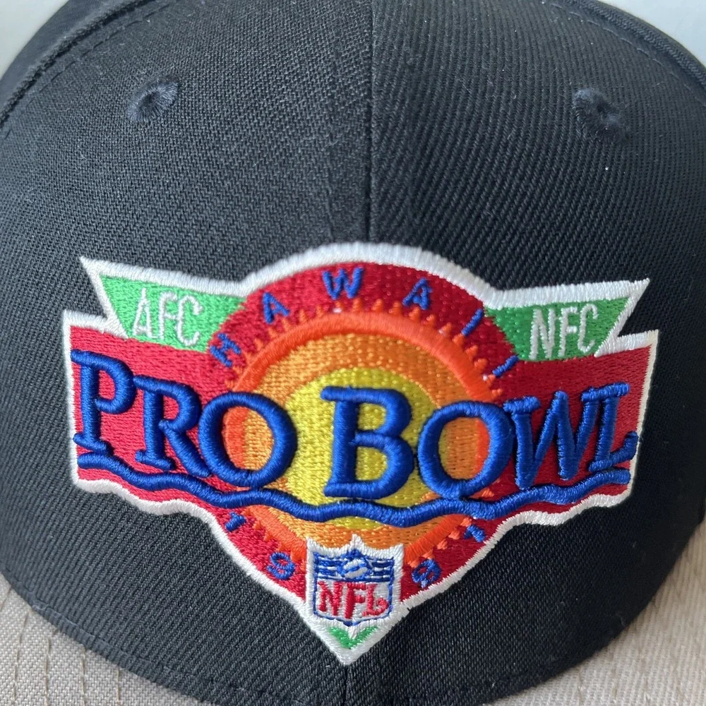 Buffalo Bills New Era 59Fifty AFC NFL Pro Bowl Baseball Cap Black Camel Sz 8 NWT